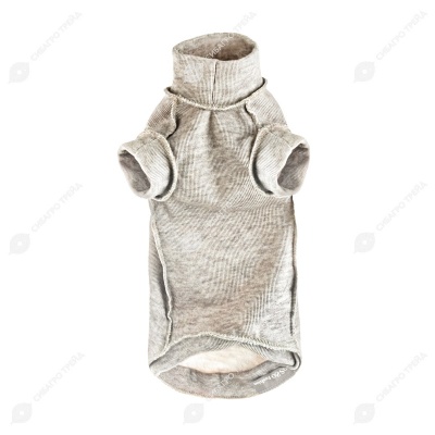 Водолазка для кошек теплая швами наружу, размер L, бежевый, OSSO