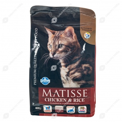 MATISSE для кошек (КУРИЦА, РИС), 0,4 кг.