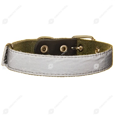 Ошейник брезентовый 25(1) светоотражающий, ZOOМИР