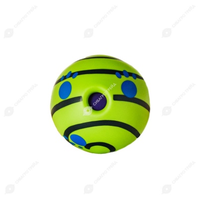 Игрушка WOGY Шар (d=14 см) для собак, интерактивный, квакающий