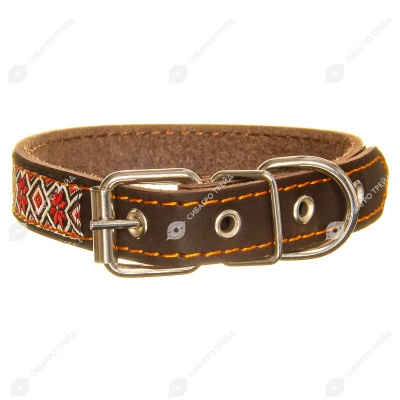 Ошейник №20 кожаный (ТЕСЬМА), КАСКАД