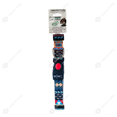 Ошейник №25 (ширина 25 мм, обхват 44-70 см) нейлон с дизайном, ЧК