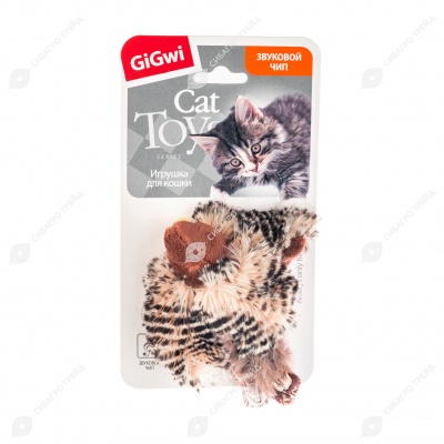 Птичка со звуковым чипом, 13 см, GIGWI