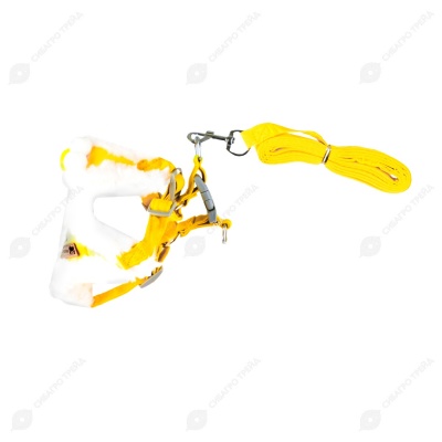 Шлейка-жилет WOGY с поводком для собак, размер S, синий