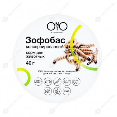 ONTO зофобас консервированный для животных, 40 г