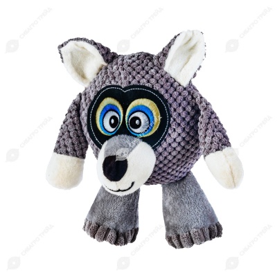 Игрушка-пищалка WOGY Волк (23 * 22 * 10 см) для собак, мягкая