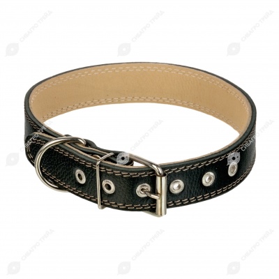 Ошейник №36 кожаный (ДВОЙНОЙ), ЧК
