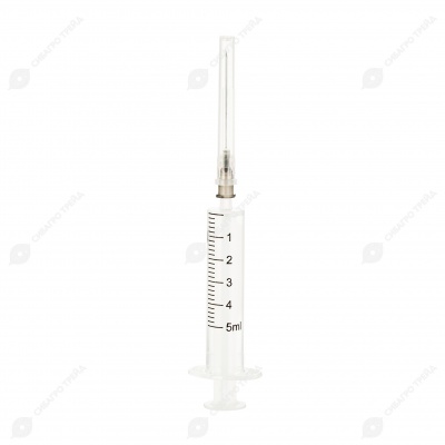 Шприц 5 мл одноразовый двухкомпонентный (0,7 * 40 мм)