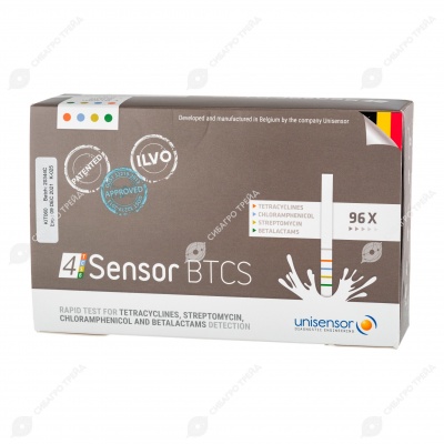 Экспресс-тест на уровень антибиотиков в молоке 4SENSOR BSCT, 96 шт.