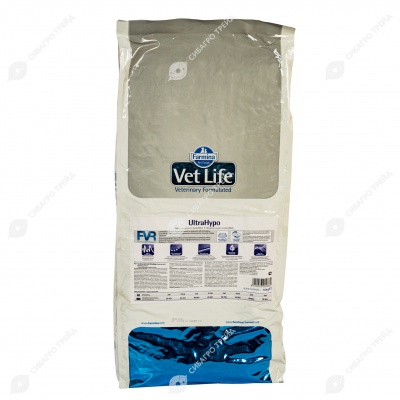VET LIFE ULTRAHYPO для кошек (снижение пищевой непереносимости), 10 кг