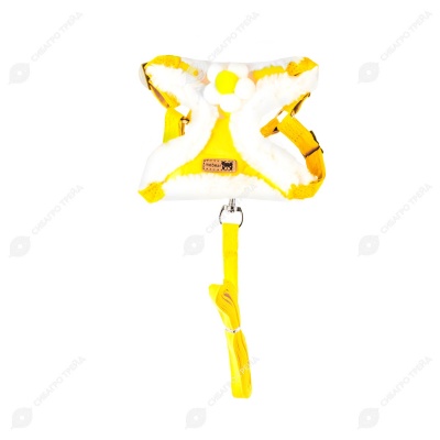 Шлейка-жилет WOGY с поводком для собак, размер S, синий