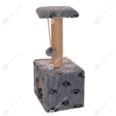 Домик-когтеточка УМКА (40 * 30 * 80 см), BLACK CAT