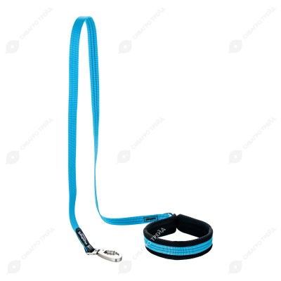 Поводок для собак SW-S (120 * 1,5 см) со светоотражающей нитью, микс, NUNBELL