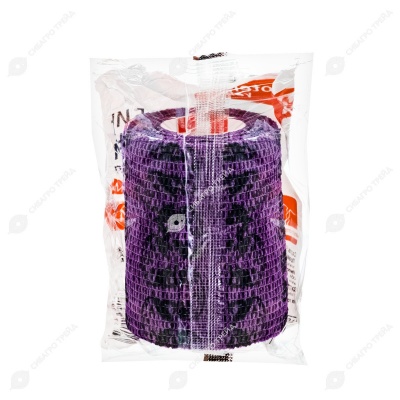 Бинт эластичный самофиксирующийся с рисунком (7,5 см * 4,5 м), микс цветов, NEOTERICA VETPRO