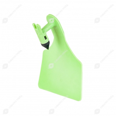 Бирка одинарная ALLFLEX LSN (84 * 62 мм) зелёная (под аппликатор ALLFLEX), 100 шт