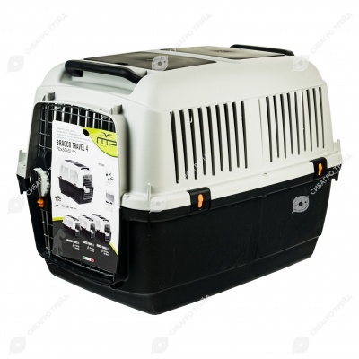 Переноска BRACCO TRAVEL 4 с металлической дверцей (70 * 50 * 51,5 см), MP-BERGAMO