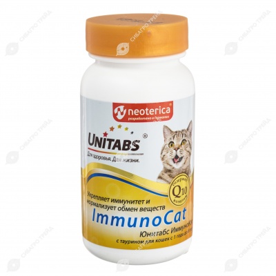 UNITABS ImmunoCat для кошек для иммунитета, 120 табл