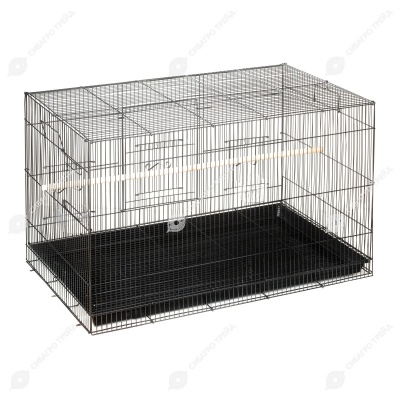 Клетка-пролетка для птиц, эмаль (76 * 46 * 45 см), ЗОЛОТАЯ КЛЕТКА