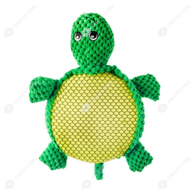 Игрушка-пищалка WOGY Черепаха (29 * 22 * 4,5 см) для собак, мягкая