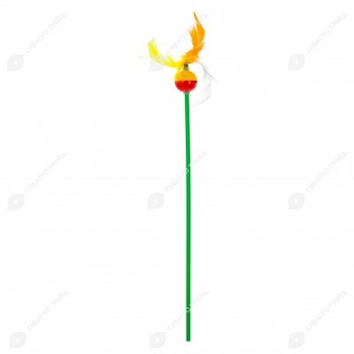 Дразнилка с перьями, 37 см, ЗООНИК