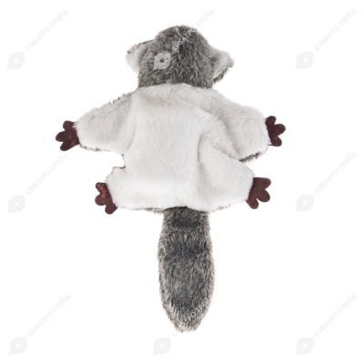 Игрушка интерактивная WOGY Белка-летяга (19 * 12 * 4 см) для кошек с подвижной лапой и звуком, хвост шуршит, USB