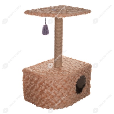 Домик-когтеточка №013 угловой (35 * 47 * 80 см), ZOOМИР