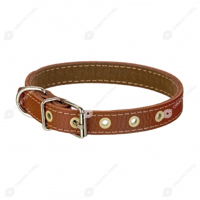 Ошейник №17 кожаный (ПОДКЛАД), ЧК