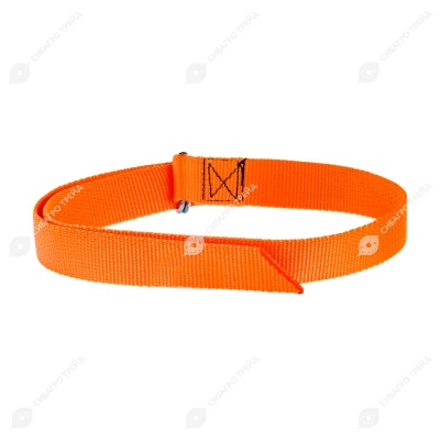 Ошейник для КРС на кольцевой пряжке, оранжевый