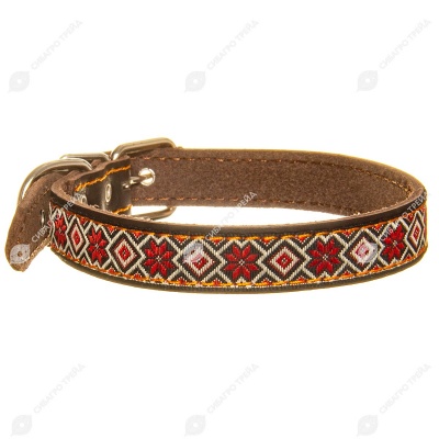 Ошейник №20 кожаный (ТЕСЬМА), КАСКАД