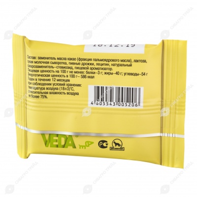 Лакомство CHOCO DOG шоколад для собак белый, 15 г.