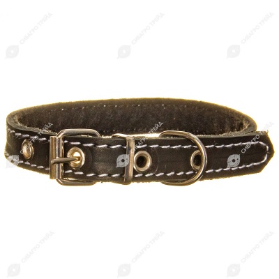 Ошейник №15 кожаный (СИНТЕПОН), КАСКАД