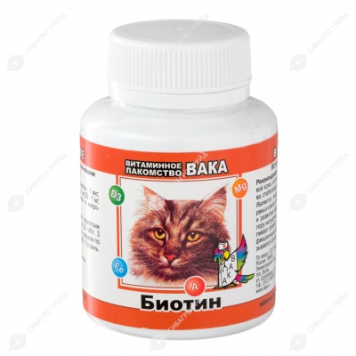 ВАКА витамины для кошек с таурином, 80 табл.