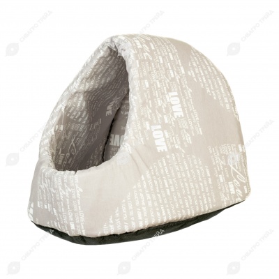 Домик поролоновый ЛУКОШКО love серый (36 * 38 * 32 см), BLACK CAT