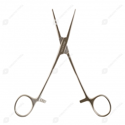 Зажим кровоостанавливающий, прямой, 160 мм