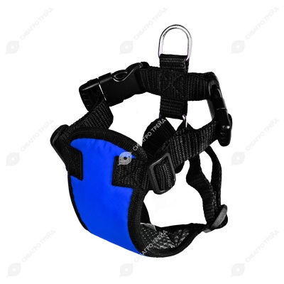 Шлейка прогулочная для собак, размер S, СИНИЙ, OSSO