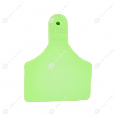 Бирка одинарная ALLFLEX LSN (84 * 62 мм) зелёная (под аппликатор ALLFLEX), 100 шт