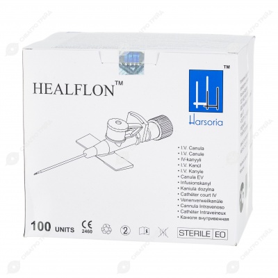Катетер внутривенный с дополнительным портом G18 зеленый, 100 шт, HEALFLON