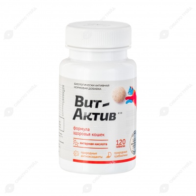 ВИТ-АКТИВ формула здоровья кошек, 120 табл