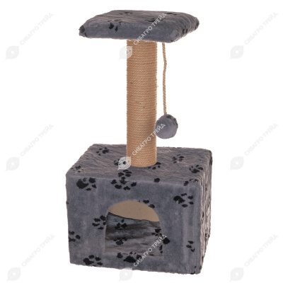 Домик-когтеточка УМКА (40 * 30 * 80 см), BLACK CAT