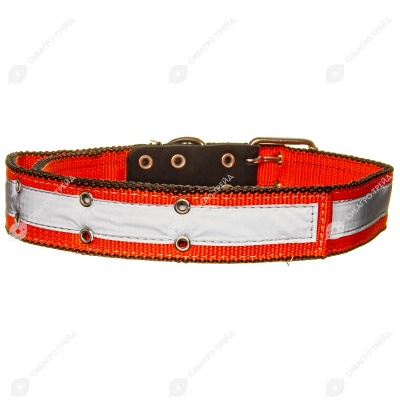 Ошейник капроновый для КРС и лошадей 45(2), светоотражающий, 1,2 м, ZOOМИР