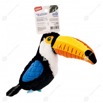 Тукан с большой пищалкой, 38 см, GIGWI