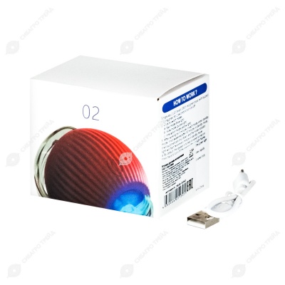 Игрушка интерактивная WOGY Шар с хвостиком для кошек, USB