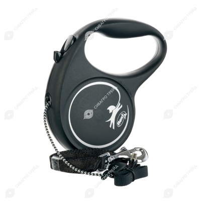 Рулетка BLACK DESIGN M (5 м, 20 кг) трос, серебро, FLEXI