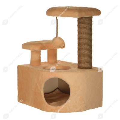 Домик-когтеточка НЕССИ (35 * 45 * 65 см), BLACK CAT