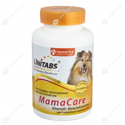 UNITABS MamaCare для беременных и  кормящих собак, 100 табл.