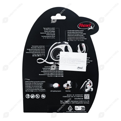 Рулетка COMFORT PLUS M (5 м, 25 кг) ремень, синий, FLEXI