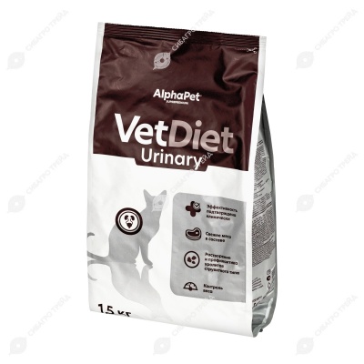 ALPHAPET VET DIET для кошек при заболеваниях нижних отделов мочевыводящих путей, 1,5 кг