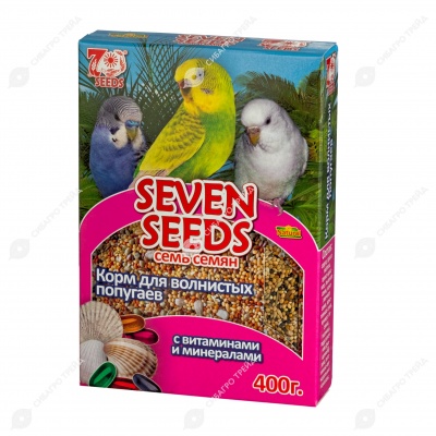 SEVEN SEEDS SPECIAL корм для волнистых попугаев с витаминами и минералами, 400 г.