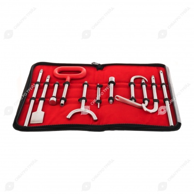 Набор акушерский ветеринарный большой с раскладной клюкой