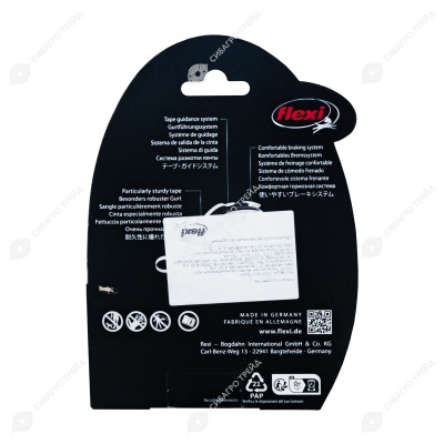 Рулетка COMFORT PLUS XS (3 м, 12 кг) ремень, светло-зеленый, FLEXI